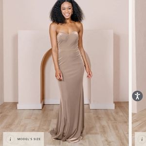Revelry Bridesmaid Dress- Quinn Velvet Dress size 2